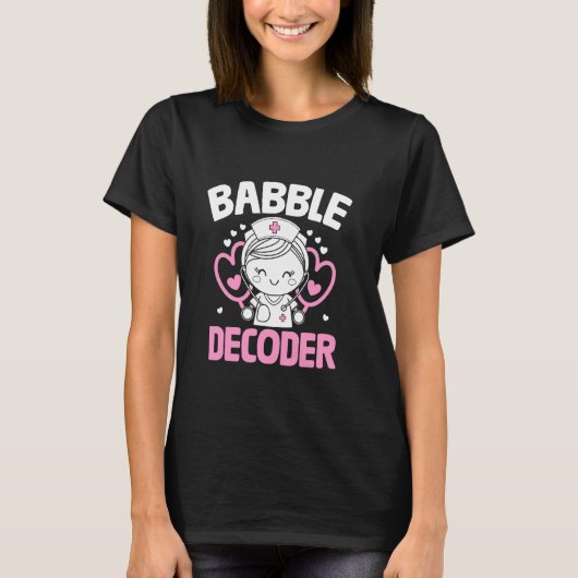 Babble Decoder Kids Doctor Pediatrics Child Pediat Tシャツ (正面)