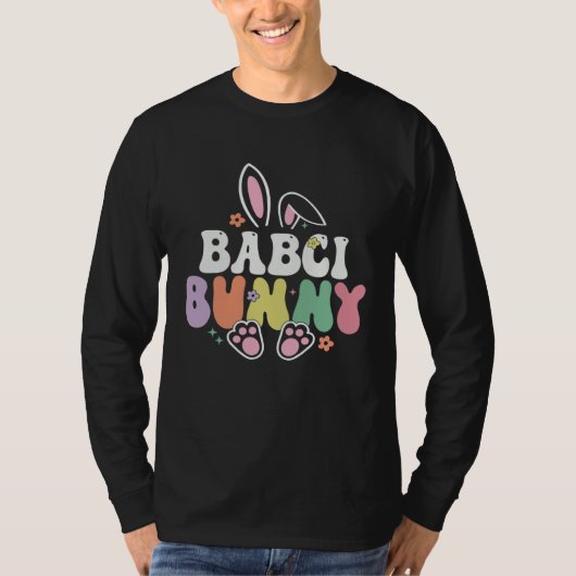Babci Bunny Women Easter Day Rabbit Grandma Family Tシャツ (正面)