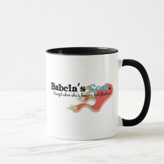 Babciaに熱いフラッシュがあります マグカップ (右)