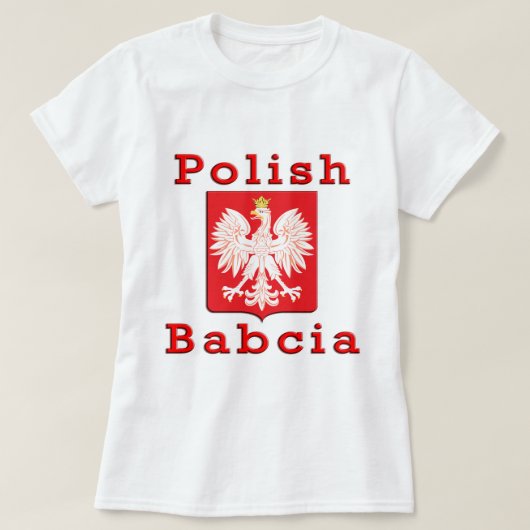 Babciaのポーランドのワシ Tシャツ (デザイン正面)