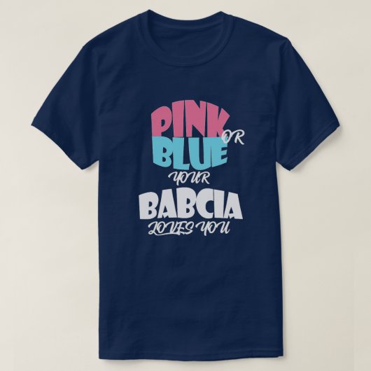 BABCIAエッセンティエルのベビー性リビール Tシャツ (デザイン正面)