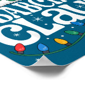 Babcia Claus Funny Xmas Christmas Grandma Holiday  ポスター (角)