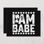 Babeもしに戻る私はBabeカップルのマッチング ポストカード (正面/裏面)