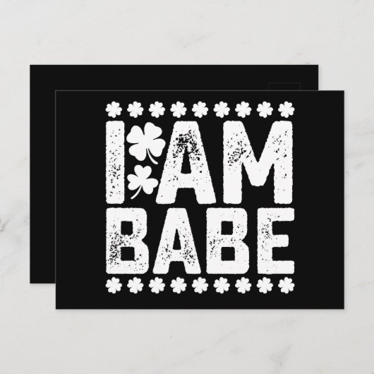 Babeもしに戻る私はBabeカップルのマッチング ポストカード (正面/裏面)