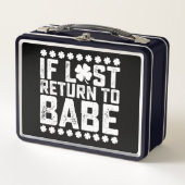 Babeもしに戻る私はBabeカップルのマッチング メタルランチボックス (正面)