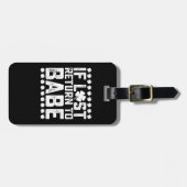 Babeもしに戻る私はBabeカップルのマッチング ラゲッジタグ (正面横)