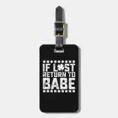 Babeもしに戻る私はBabeカップルのマッチング ラゲッジタグ (正面縦)