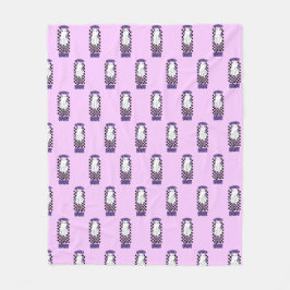 "Babe"女不気味性ハロウィーン幽霊レトロパープル フリースブランケット