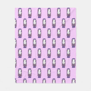 "Babe"女不気味性ハロウィーン幽霊レトロパープル フリースブランケット