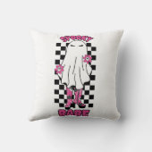 "Babe"女不気味性ハロウィーン幽霊-レトロピンク クッション (裏面)