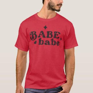 Babe Babe Vintage Bride Bridesmaid Bachelorette Pa Tシャツ