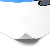 Babe-boon Funny Animal Monkey Baboon Pun ポスター (角)