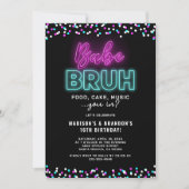 Babe & Bruh ジョイント ティーン 誕生日 インビテーション (正面)