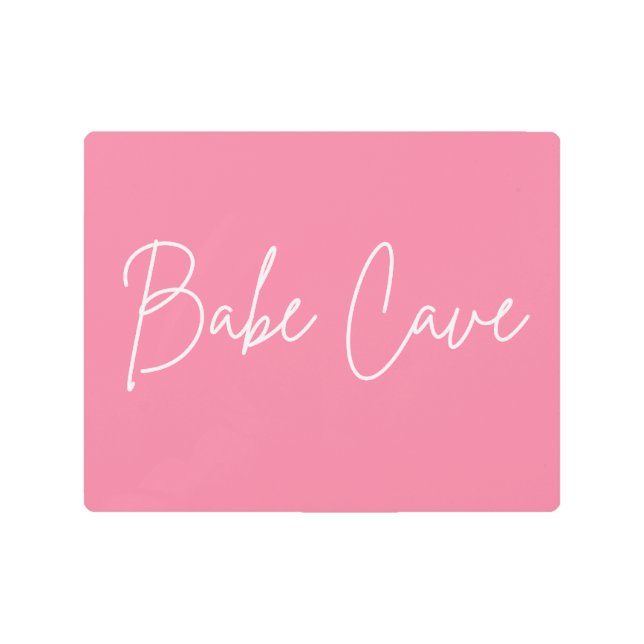 BABE CAVEへようこそ メタルプリント (正面)