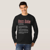 Babe Girl Lady CEO Boss Tシャツ (正面フル)