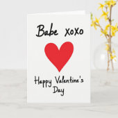 Babe Happy Valentines Day Card カード (黄色い花)