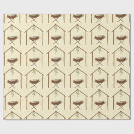 Babe in a manger Christmas wrap ラッピングペーパー