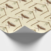 Babe in a manger Christmas wrap ラッピングペーパー (角)