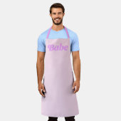 BABE Statement Apron – かわいい調理、確かなサービス エプロン (着用した状態)