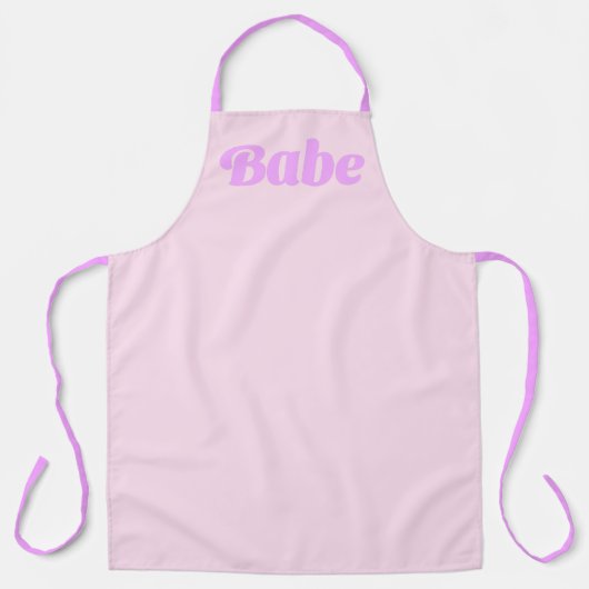BABE Statement Apron – Cook Cute, Serve Confidence エプロン (正面)