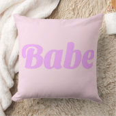 BABE Statement Throw Pillow – 大胆で居心地の良い自信溢れる クッション (ブランケット)