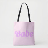 BABE Statement Tote Bag –思い切り持ちこなして トートバッグ (正面)