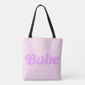 BABE Statement Tote Bag –思い切り持ちこなして トートバッグ (裏面)
