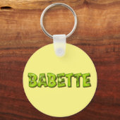 Babette Name Kiwi Design Schlüsselanhänger キーホルダー (正面)