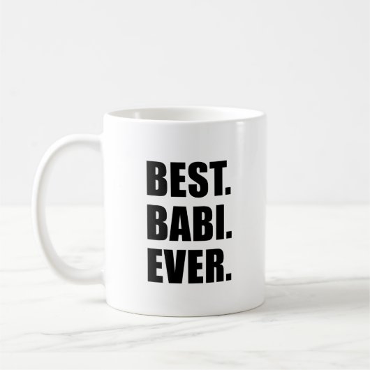 Babiの最も最高のなチェコの祖母 コーヒーマグカップ (左)