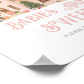 Babies are sweet Christmas Village Baby Shower ポスター (角)