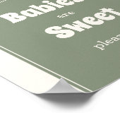 Babies are sweet Mushroom baby shower Poster ポスター (角)