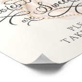 Babies Are Sweet Take a Treat Bow Floral ポスター (角)