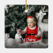 Babies First Christmas セラミックオーナメント (裏面)