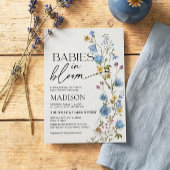 Babies in Bloom  | Twins Baby Shower Invitation 招待状