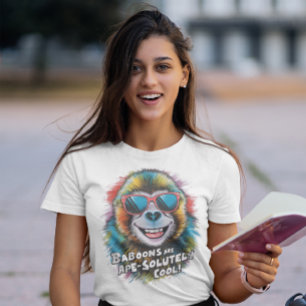 Baboon Bonanza Tee: Ape-solutially クール Statement W Tシャツ