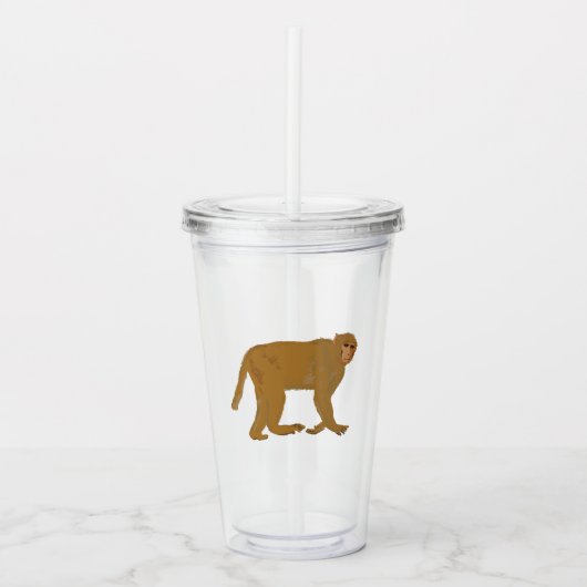 Baboon monkey art アクリルタンブラー (正面)