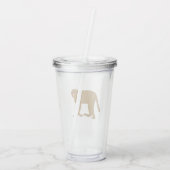 Baboon monkey art アクリルタンブラー (裏面)