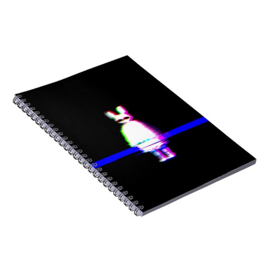 Babu Glitchcore Spiral Notebook ノートブック (右側)