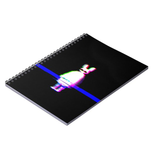 Babu Glitchcore Spiral Notebook ノートブック (左側)