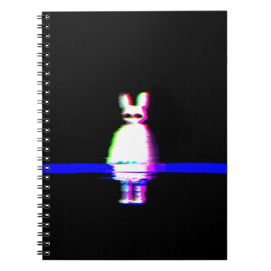 Babu Glitchcore Spiral Notebook ノートブック (正面)
