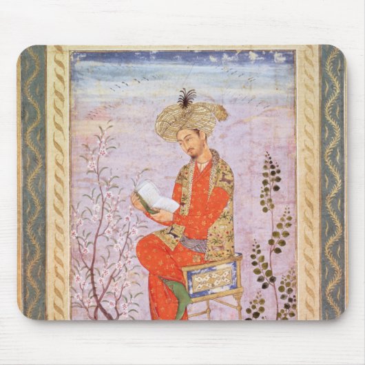 Baburの読書、Mughal マウスパッド (正面)