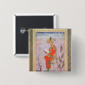 Baburの読書、Mughal 缶バッジ (正面&裏面)