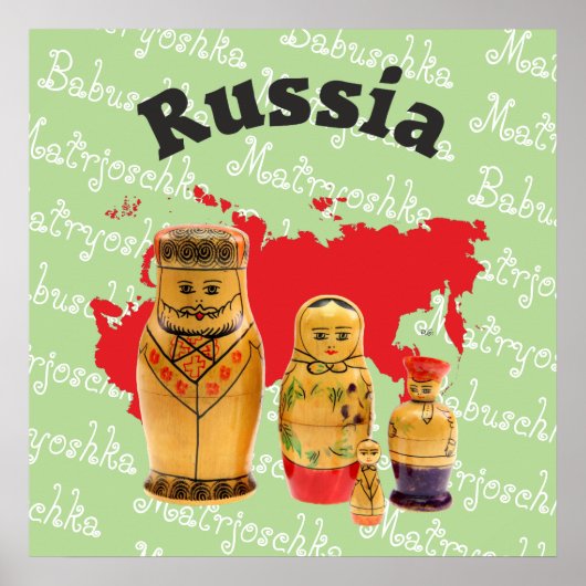 Babuschka Matrjoschka Matryoshka Poster ポスター (正面)