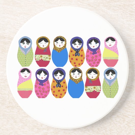 Babushkaの人形 コースター (正面)