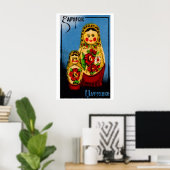 Babushka Doll - Matchbox Print - Czech Wall Art ポスター (ホームオフィス)