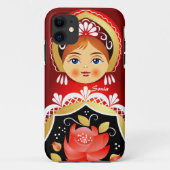 Babushka Matryoshkaのロシア人の人形 Case-Mate iPhoneケース (裏面)