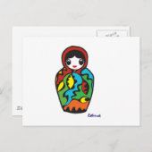 Babushka - Matryoshka シーズンポストカード (正面/裏面)
