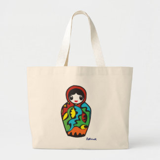 Babushka - Matryoshka ラージトートバッグ
