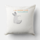 Babyありがとうママ&パパ – 私はとても可愛い – T クッション (正面)