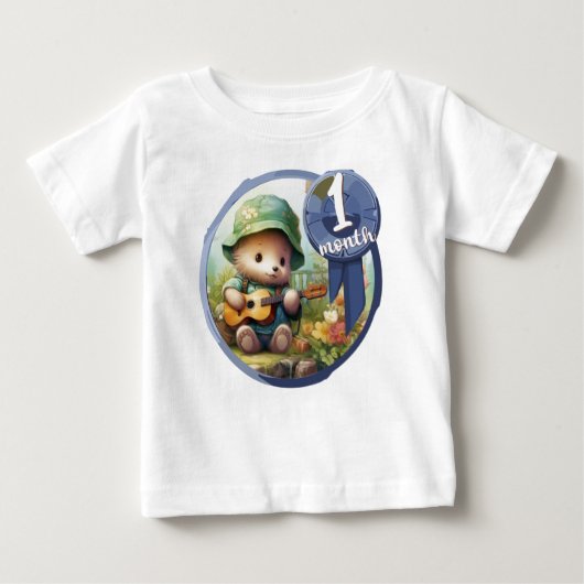 Baby - 1 month too ベビーTシャツ (正面)